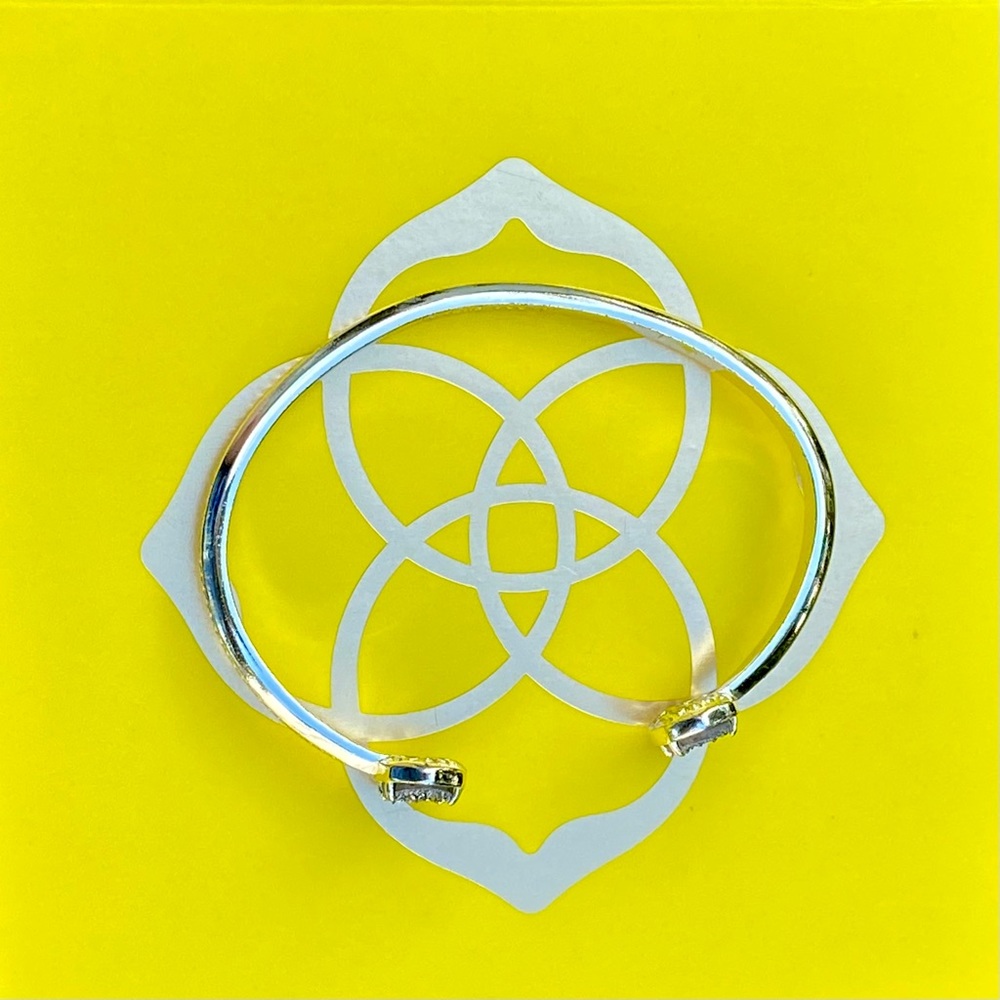 Kendra Scott Gold Elton Platinum Drusy - Picture 11 of 12